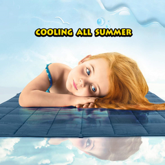 Cooling Weighted Blanket for Adults – Breathable Summer Comfort